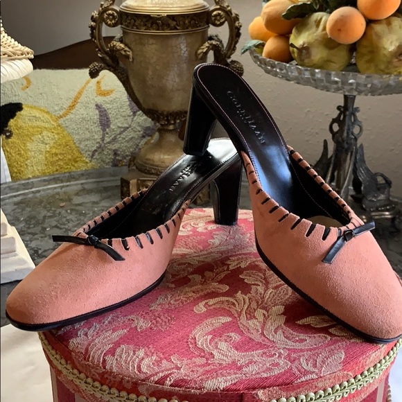 COLE HAAN MULE/HEEL 3” MED PINK SUEDE SZ 7.5B - Picture 2 of 7